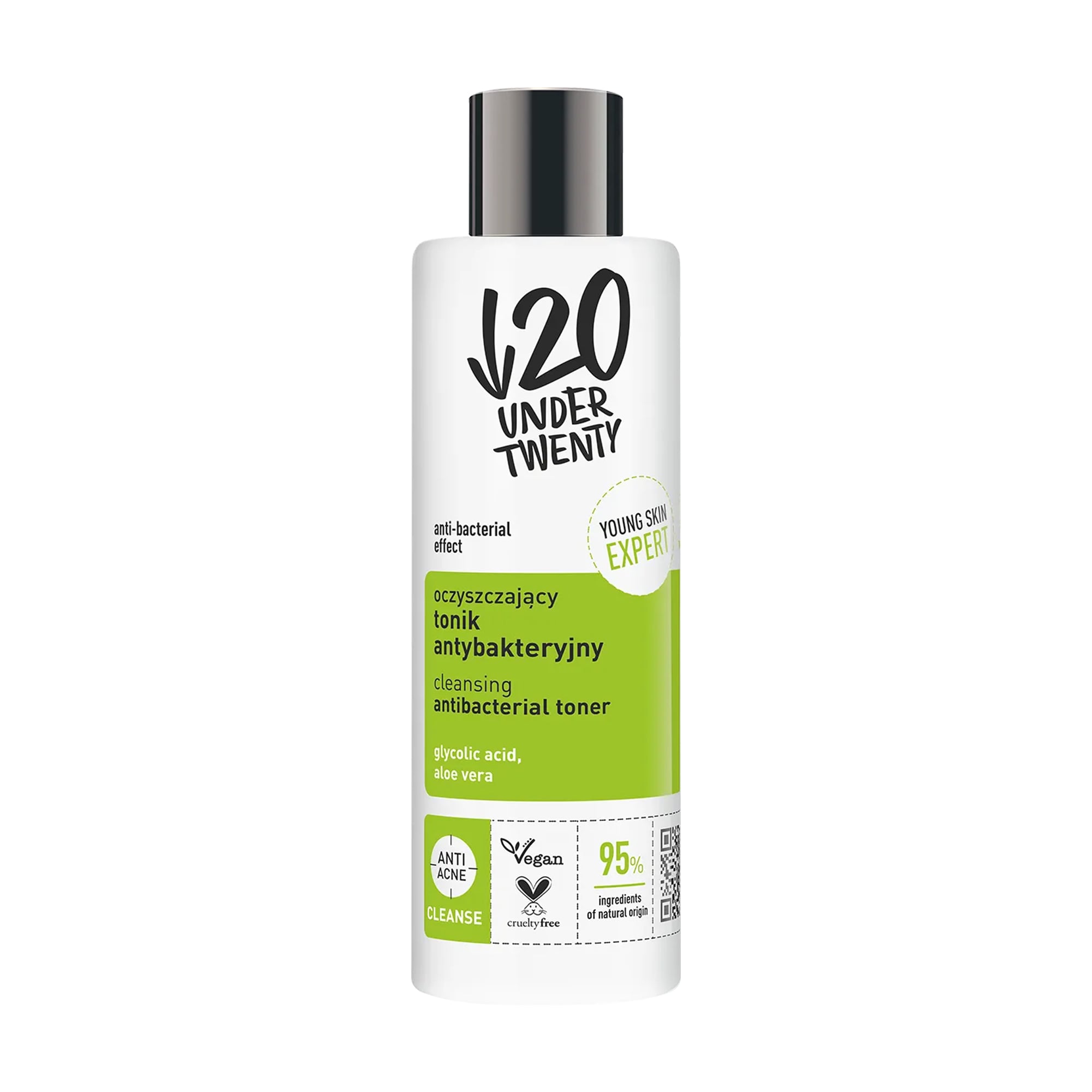 Антибактеріальний очищувальний тонік для обличчя Under Twenty Cleansing Antibacterial Toner, 200 мл